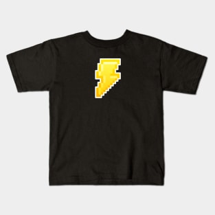 Pixel Lightning Bolt Kids T-Shirt